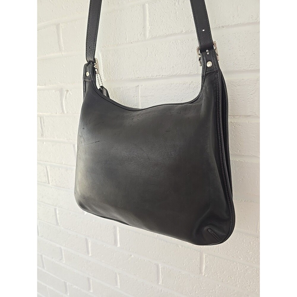 COACH 9134 Vintage 90's Crossbody Leather Bag Women's Black Unisex - Picture 6 of 16
